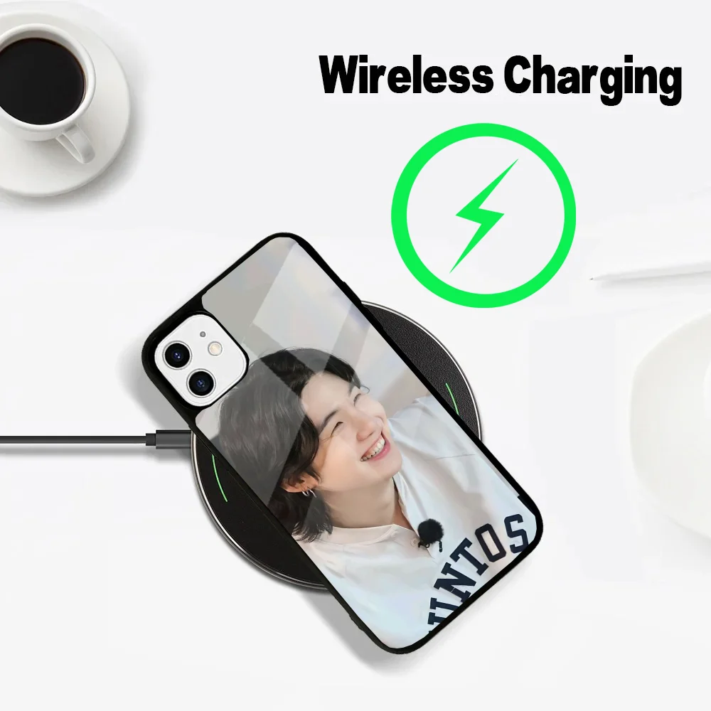 A-Agust D Yoongi S-Suga Phone Case For iPhone 16,15,14,13,12,11,Plus,Pro,Max Mini Magsafe Magnetic Wireless Charging