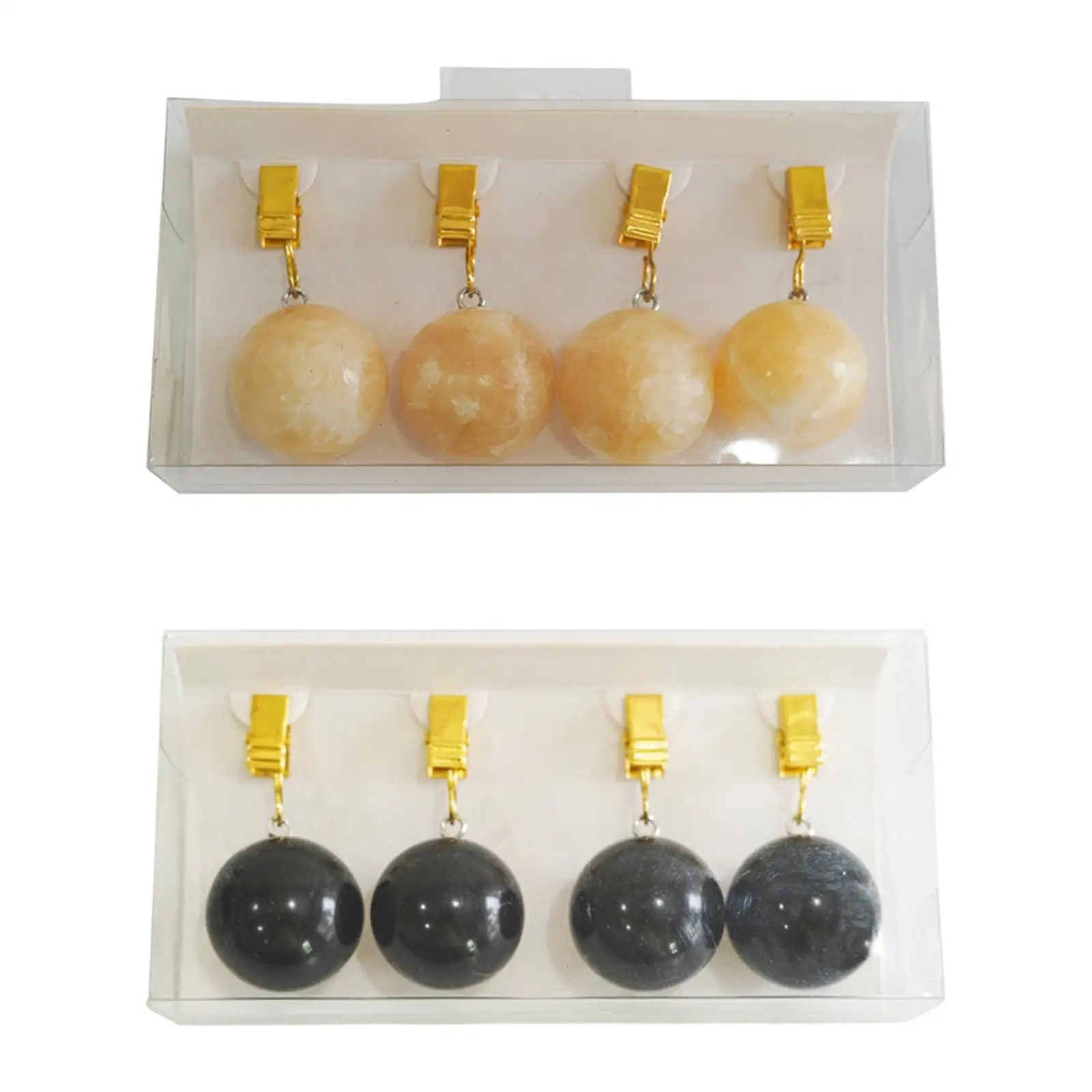 4Pcs Tablecloth Weights Table Cover Pendant Stones for Curtains Garden