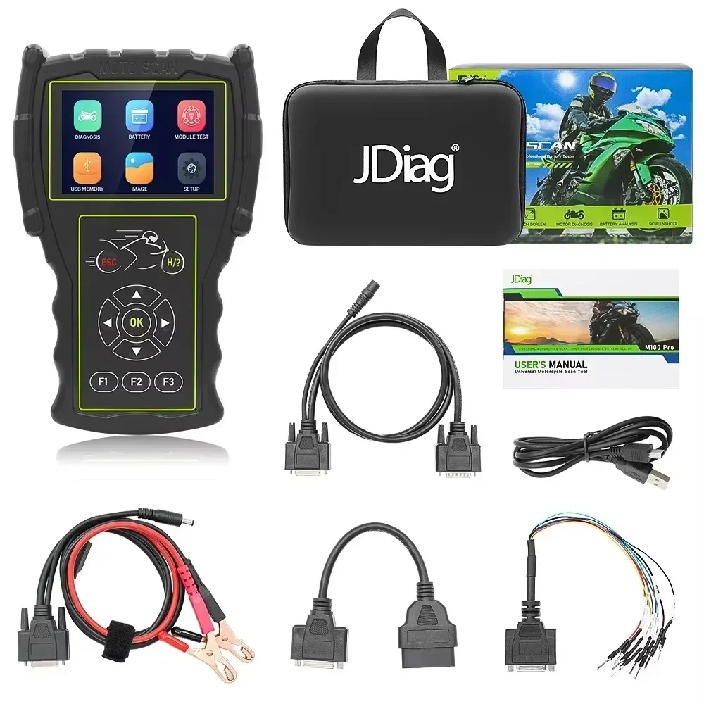 JDiag M100 Pro Motorcycle Scanner Function Professional Diagnostic Tool Motorcycle Code Reader For KTM/Honda/Yamaha/Kawasaki/BMW