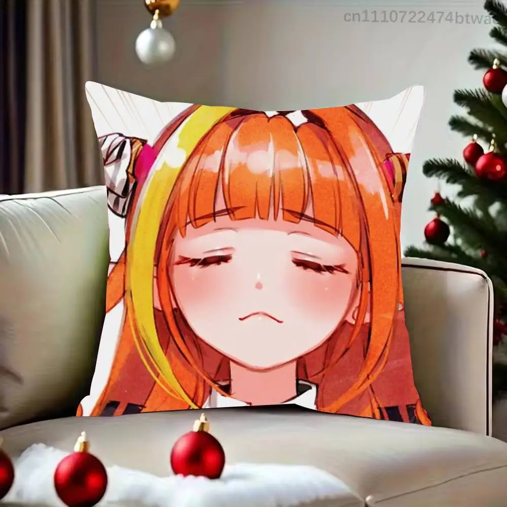 Hololive Kiryu Coco Pillow Case Cover Square Sofa With For Pattern Comfortable Cushion suitable Of Room