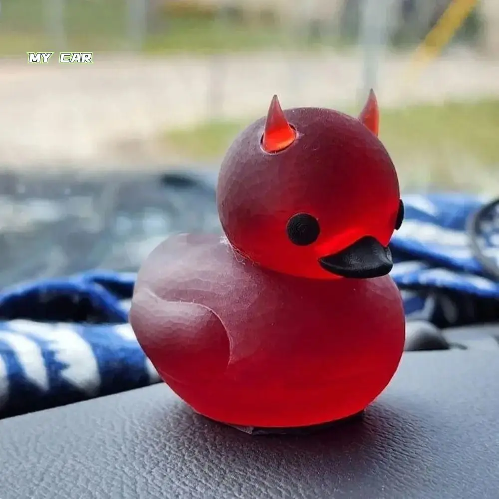 

Duck Ornament Lil' Devil Ducky Devil Elements Car Interior Decoration Cute Duck Figurines Mysterious Car Accessory