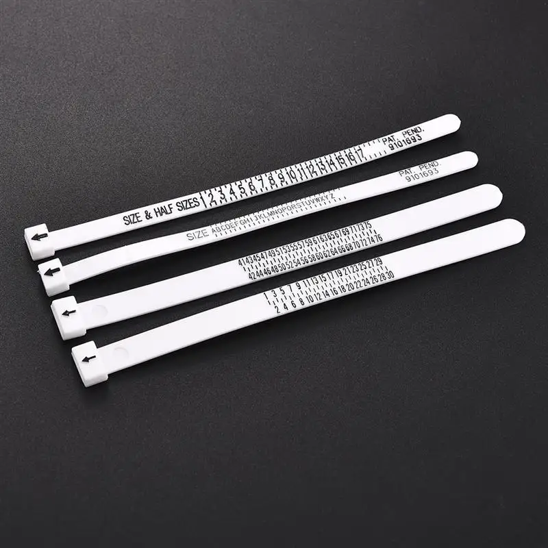 Ring Sizer Measure UK/US/JP/EU Finger Measure Gauge Men and Womens Sizes A-Z Jewelry Tools Equipments Soft Ring Measuring Tools