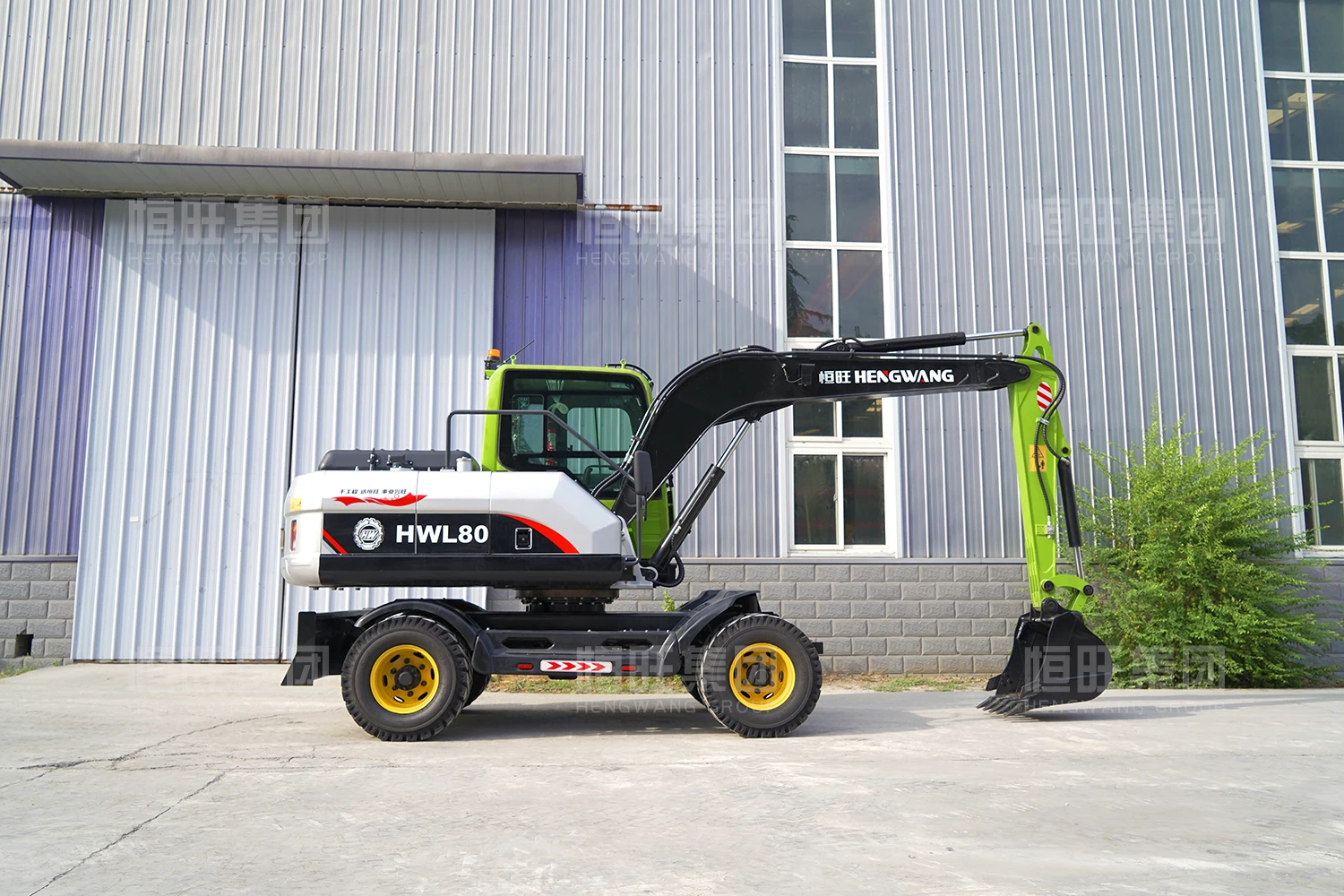 Hengwang HWL80-6 new high quality excavator 8 ton excavator with wheels