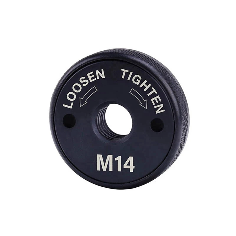 4 ชิ้น M14 เครื่องบดมุมล็อค Nut, เปลี่ยนแผ่นหนีบสําหรับยึดแผ่นตัดล้อ Abrasive Disc-AT64