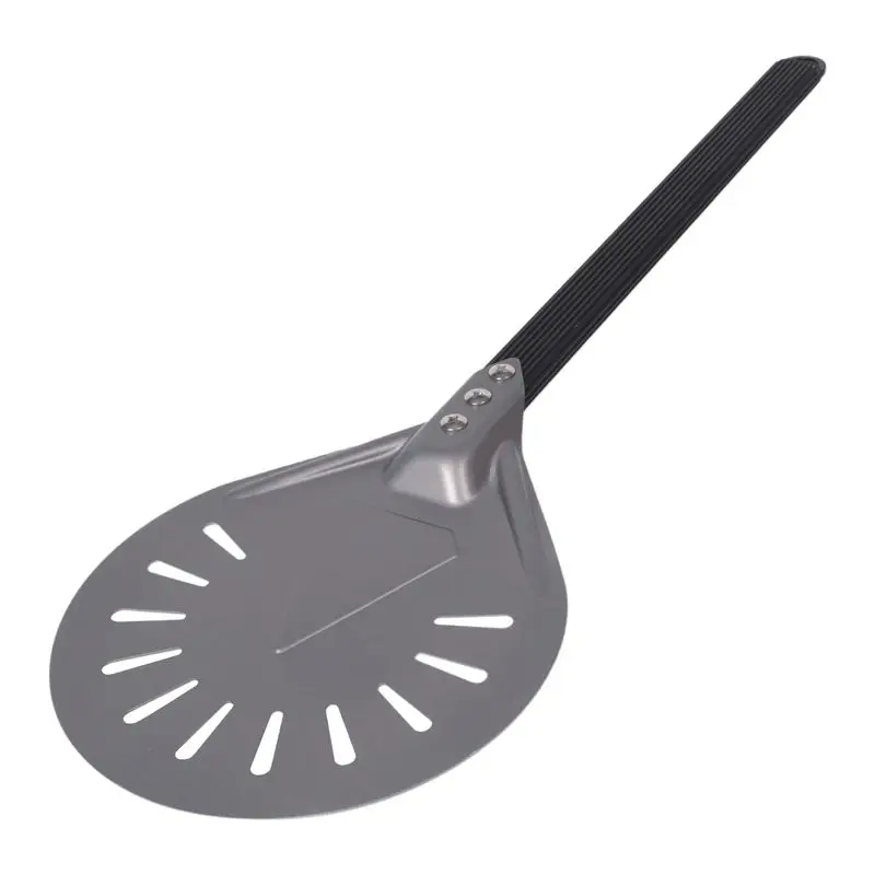 A02M-Turning Pizza Peel With 8 Inch Aluminum Round Pizza Paddle, 23.6 Inch Overall, Outdoor Pizza Oven Accessories
