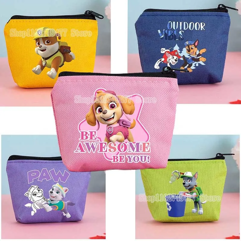 PAW patorl Coin Wallet Bag Cartoon Anime Cute Zipper Coin Purses Money Bag Key Card Storage Bag Daily Travel Small Pouch Gifts