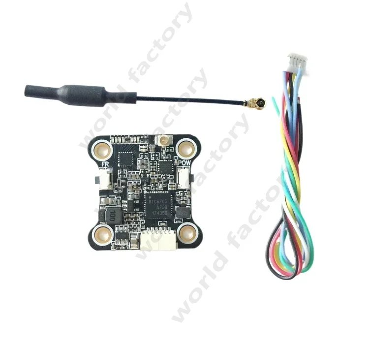 Mini Image Transmission Mini 5848 5804 OSD Assistant Image Transmission 25/100 / 200mW Hole Distance 20 * 20MM