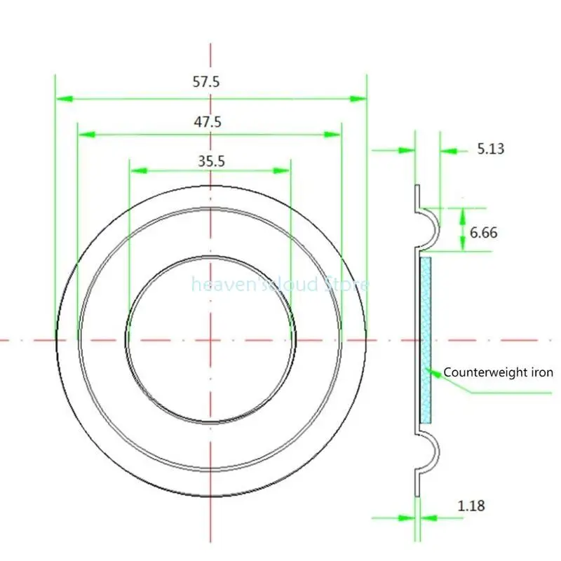 Y88b басовый радиатор динамики диафрагма укреплять басовую вибрационную мембрану пассив