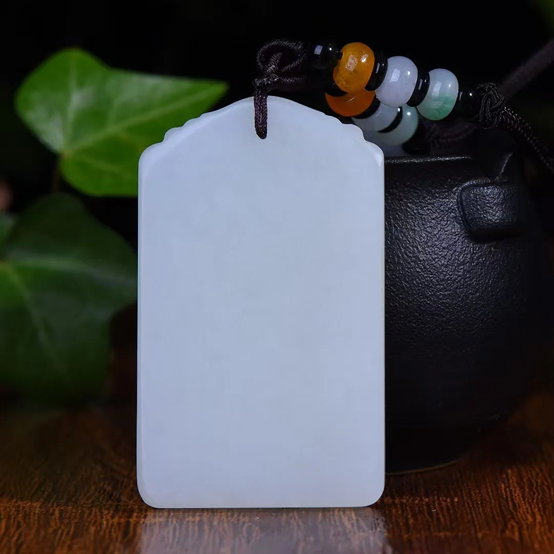 Exquisite Hetian Jade Maitreya Buddha Birthday Gifts for Men and Women SN0069