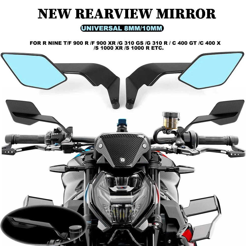 

New Wind Wing Stealth Winglets Rearview Mirrors For BMW R Nine T C400X S1000R F900R F900XR G310R Motorcycle Side View Mirror
