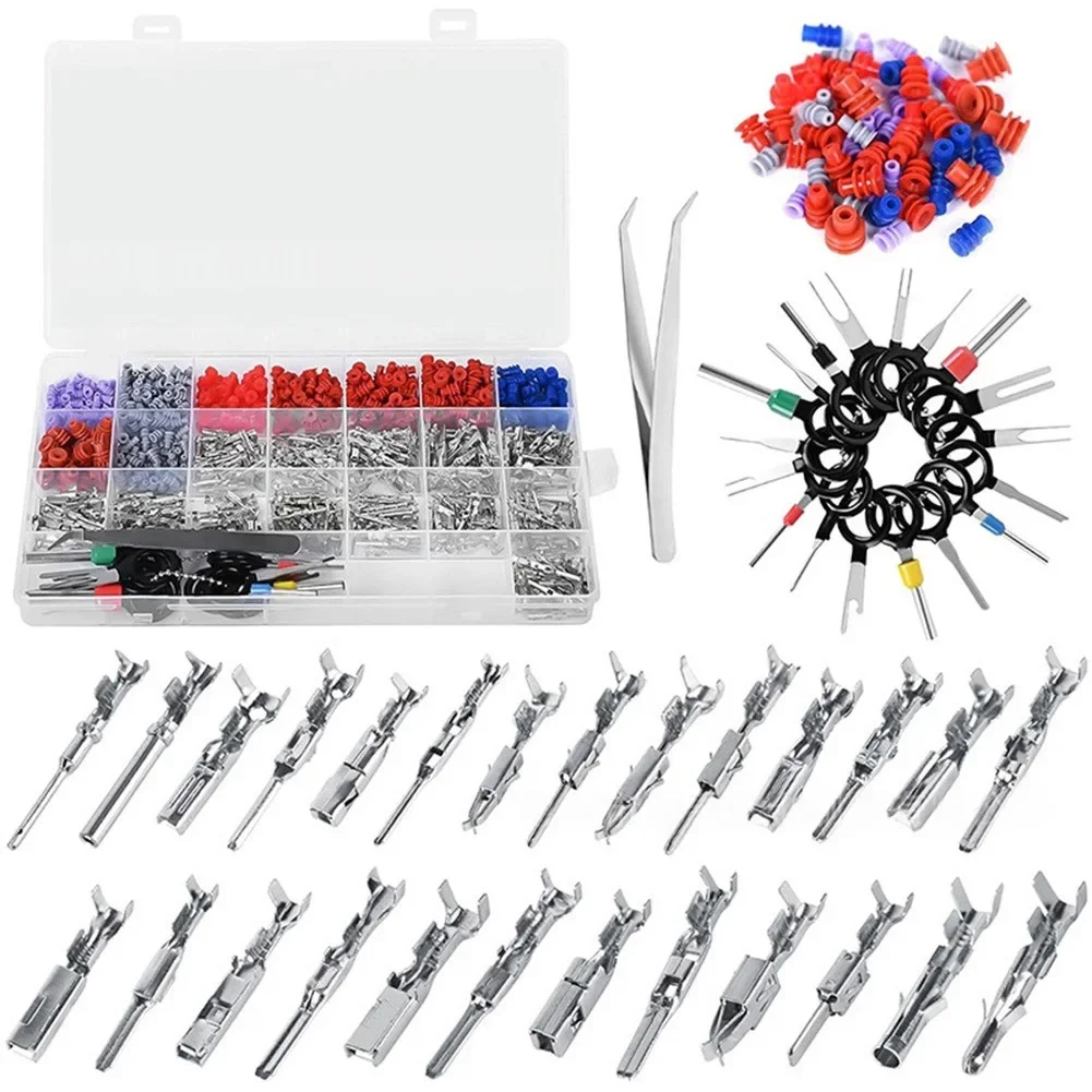 

567pcs Terminal Blocks Automotive Connector Pins Kit Crimped Terminals For All Vehicles Electrical Equipment Supplies Connectors