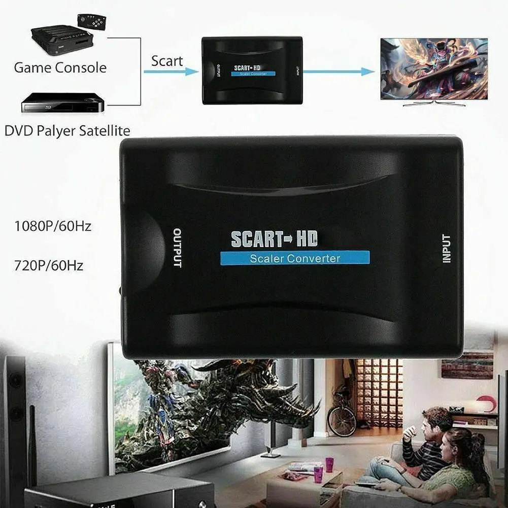 USB فيديو الصوت الراقي محول إشارة محول 1080P سكارت إلى HDMI-متوافق مع كابل لأجزاء سلامة الكمبيوتر المنزلية #2