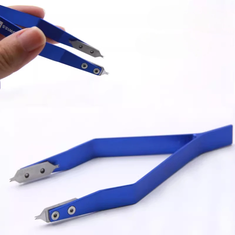 

ear pliers disassemble and replace the strap, take the steel strap, ear batch V-shaped metal tape remover