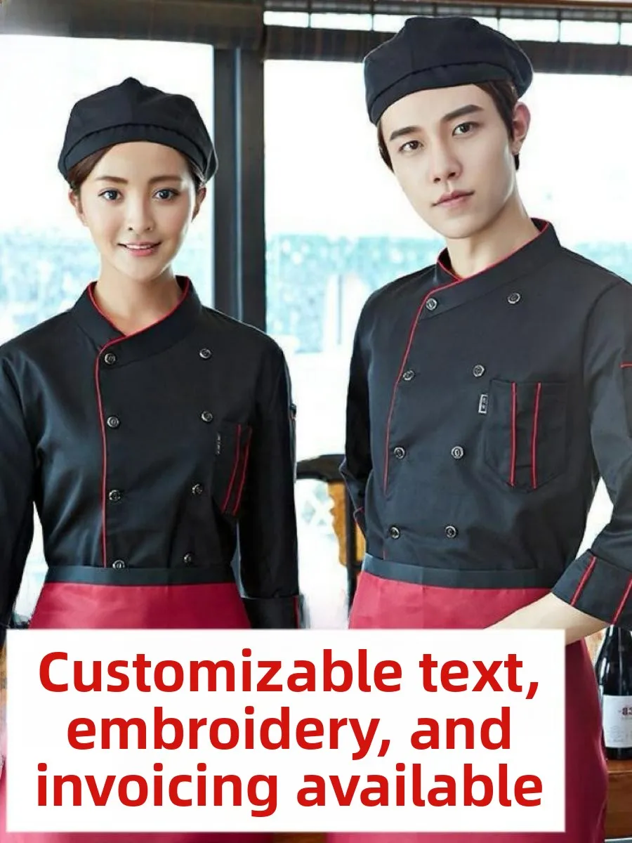 

Красная мужская дышащая униформа повара с коротким рукавом для кухни, ресторана, работы с горячими блюдами, весна-лето, защита от пятен