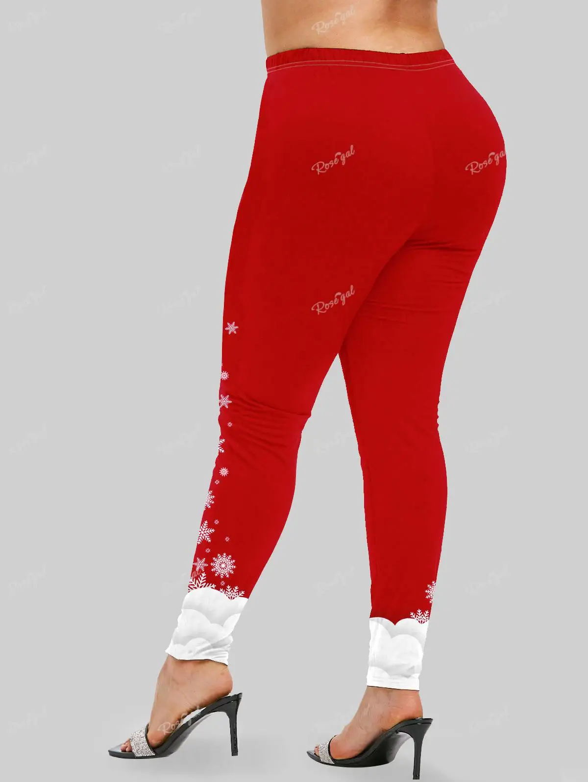 Rosegal Plus Size Frauen Weihnachten Outfits 3D gedruckt T-Shirt und Leggings Lounge Matching Set 2 Stück dünne Grafik Weihnachten Set