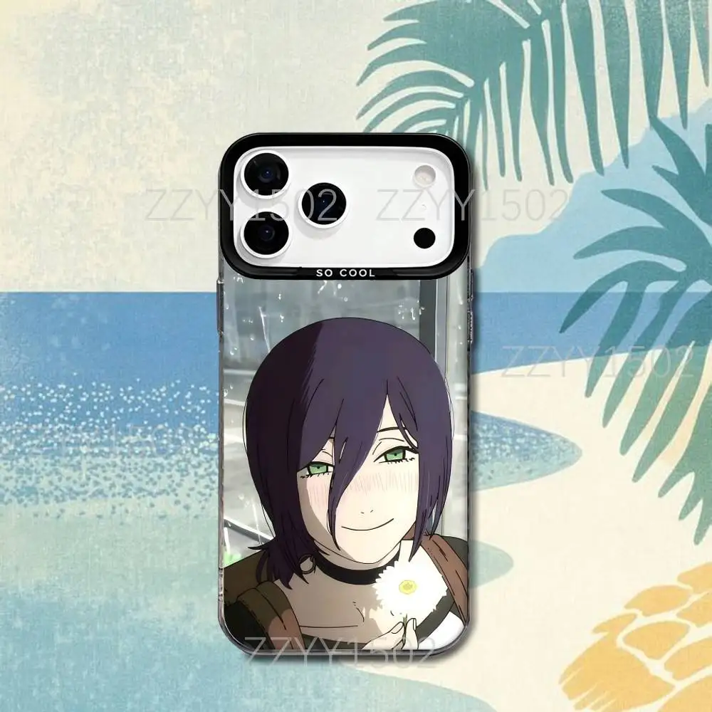 C-Chainsaw R-Reze Arc M-Man 映画風スマホケース iPhone 17,16,15,14,13,12,X,8,Pro,Max,Plus,SE4,Air,Mini対応 HD ブラック IMD マット仕上げ