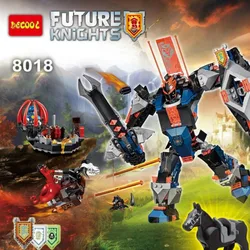 New 531pcs Nexoes Knight The Black Knight Mech Model Building Blocks 70326 Nexus Saber Robots Toy For Kids