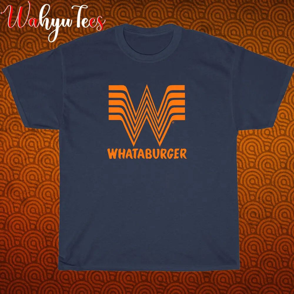 New Shirt Whataburger Burgers RestaurantLogo Black/Navy/White T-Shirt Size S-5XL