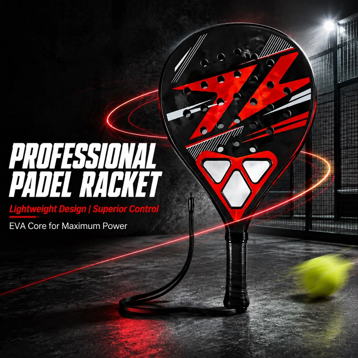 wnonso-professional-fiberglass-padel-racket-soft-feel-durable-tear-shape-eva-core-beginner-control-lightweight-comfort-design
