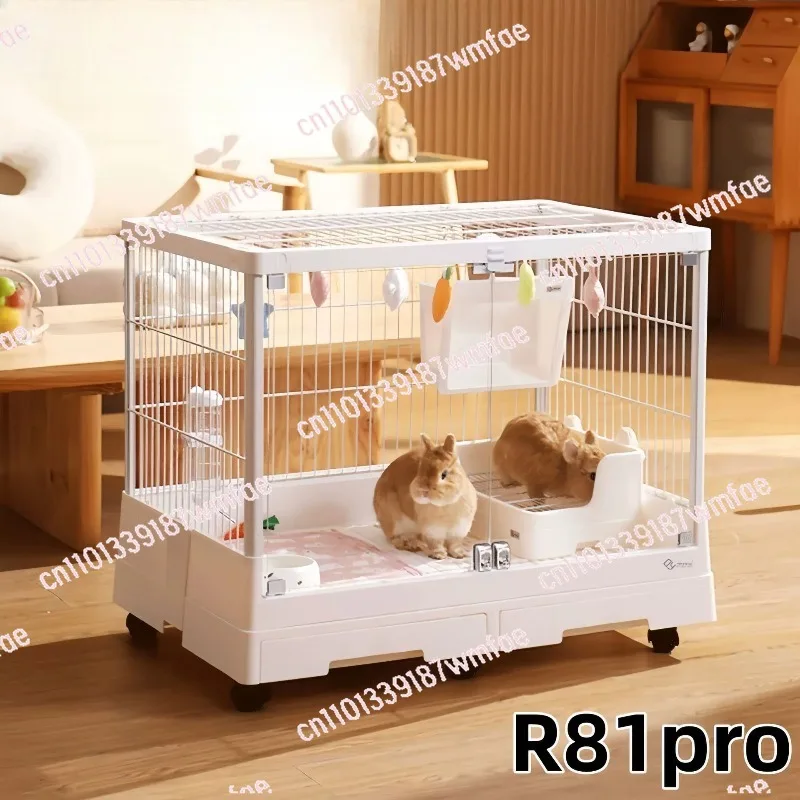 New Rabbit Cage R81Pro Landscape Cage Anti-Spray Rabbit Dutch Pig Household Cage