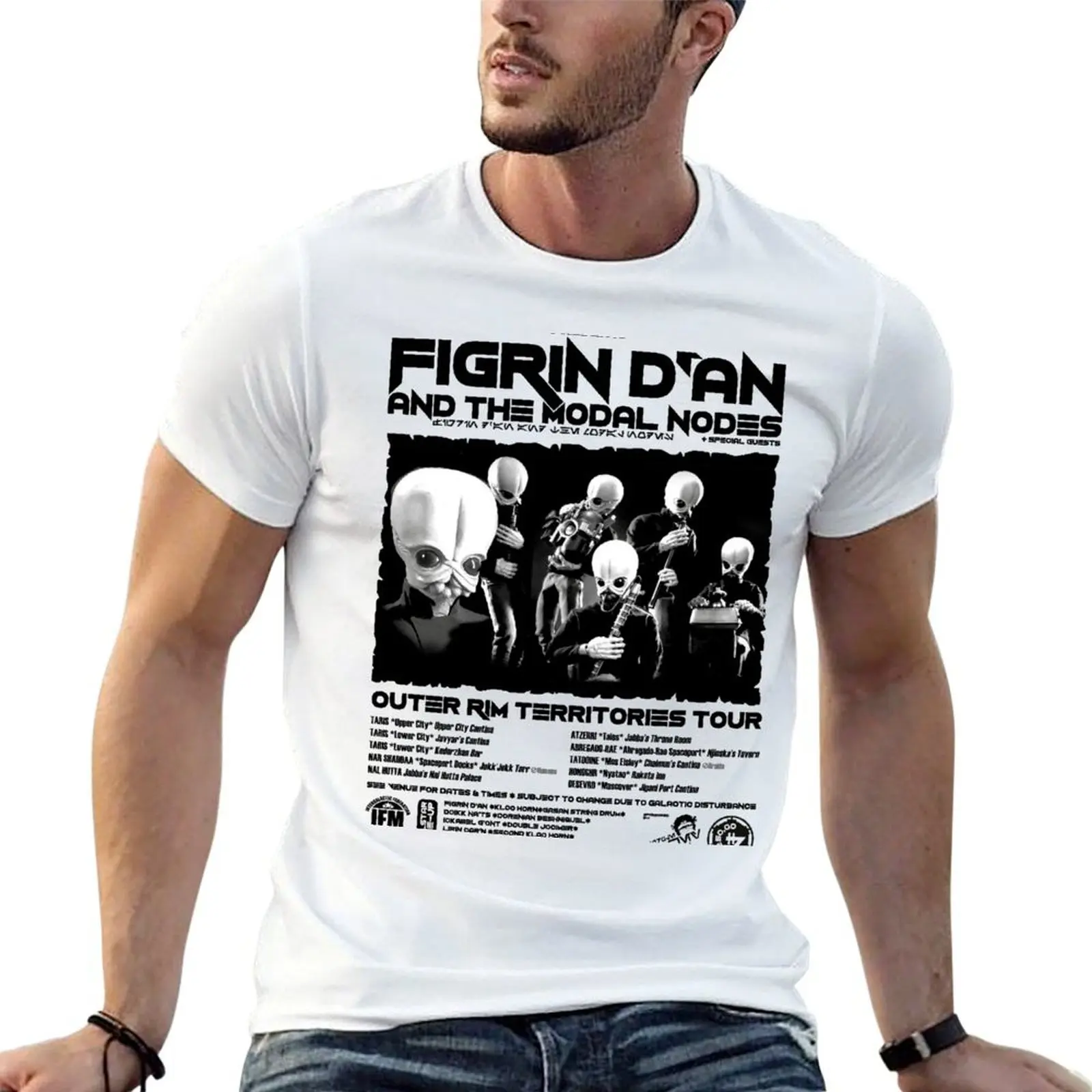 

Figrin D'an and the Modal Nodes T-Shirt man t shirt graphic cotton t shirts man 100% T-Shirt