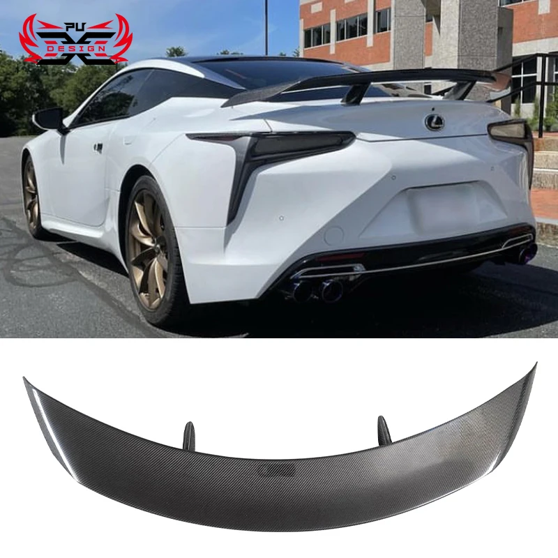 

For Lexus LC500 LC500h Carbon Fiber Rear Trunk Wing Bodykit Tail Wing Rear Spoiler Lip Wings Ducktail