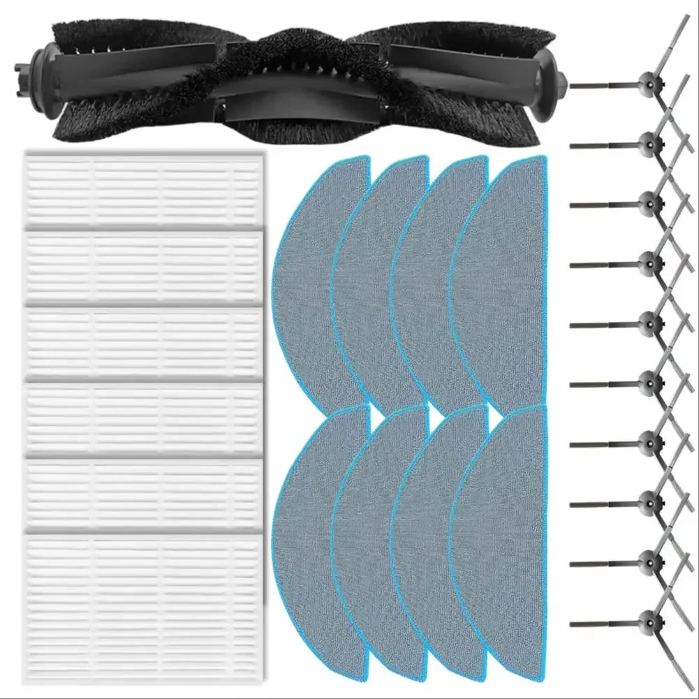 

Main Side Brush Filter Mop Cloth Kit For ILIFE V20 / For Vyzzle D10 / For Laresar For L10 / For Lydsto R1D Edge Vacuum Cleaner