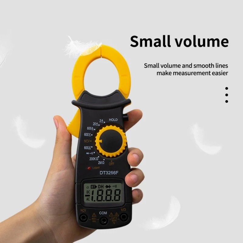 DT3266F LCD Digital Clamp Multimeter for Electrician& Electrical Maintenance