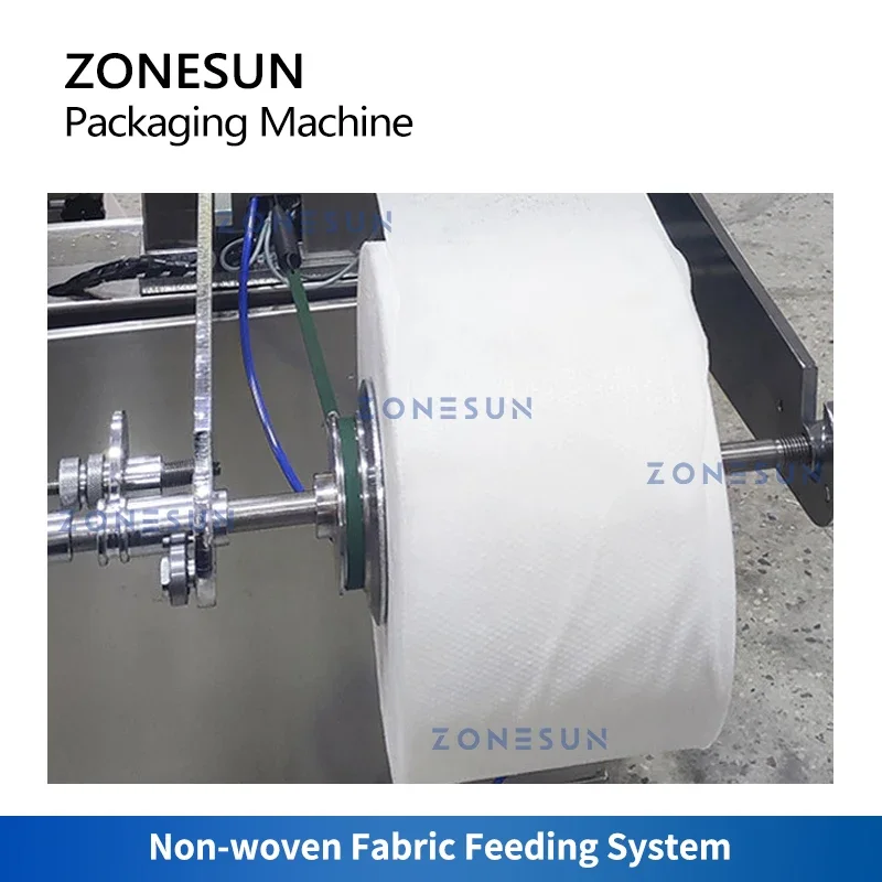 Zonesun ZS-WP260A automático único pacote lenços umedecidos que fazem a máquina de limpar o bebê toalha de papel tecido bagger linha de embalagem antiséptica