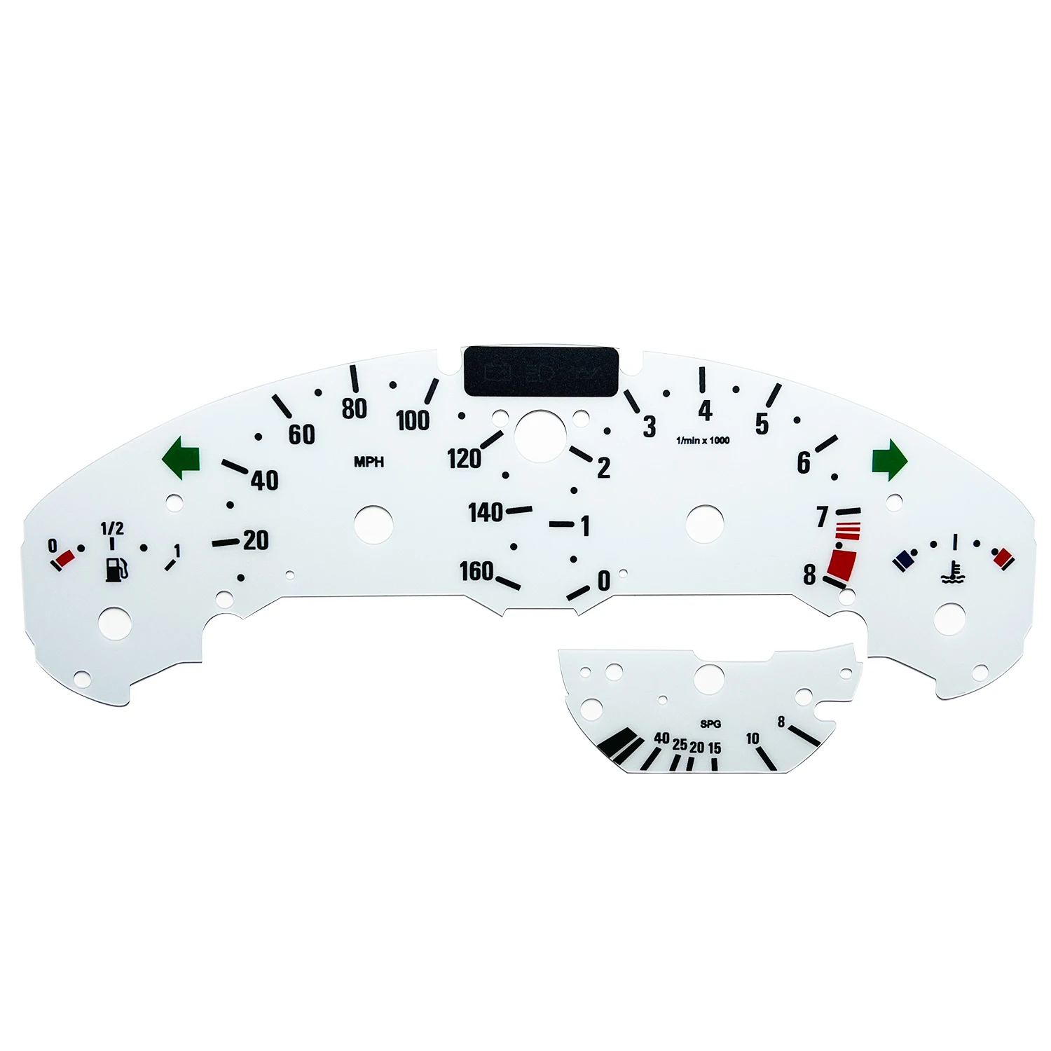 Gauge Face Dashboard Sticker Instrument Panel Trim Decal for BMW E36 3Series Car Interior Accessories