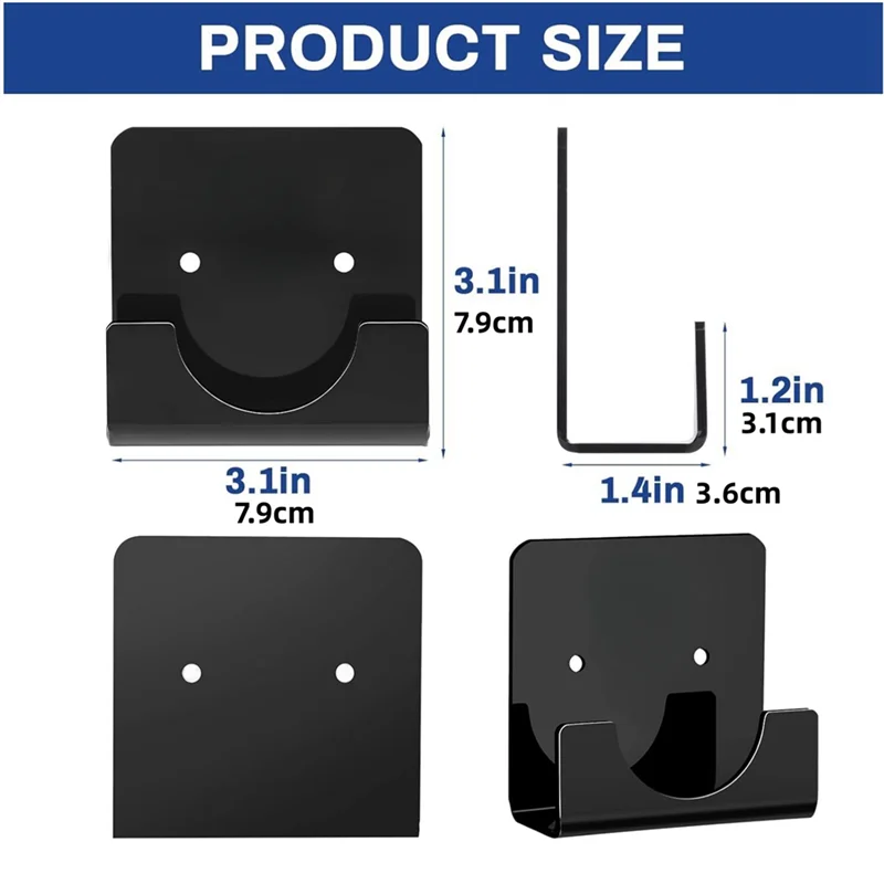 T98C-Supporto per montaggio a parete in acrilico Supporti per aste per tende Supporto per aste per tende da doccia trasparente