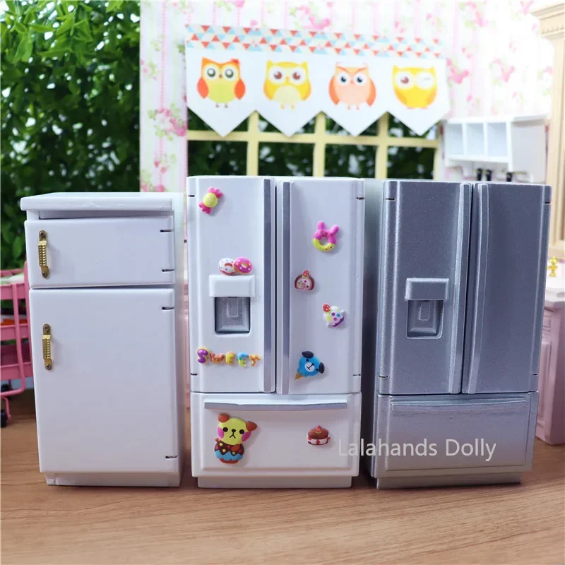 

Dollhouse Mini Many Color Single Double Refrigerator Model for Dollhouse Supermarket Restaurant Furniture Decoration Accessories