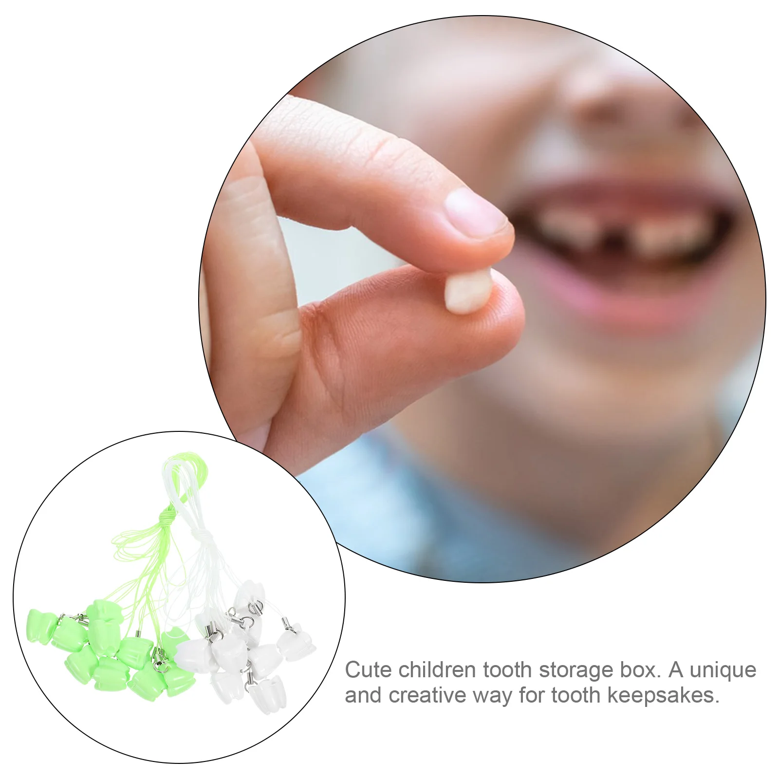 20 scatole per ricordi di denti da latte, supporti per denti per bambini, custodie per collezionisti di denti smarriti, contenitori per riporre regali