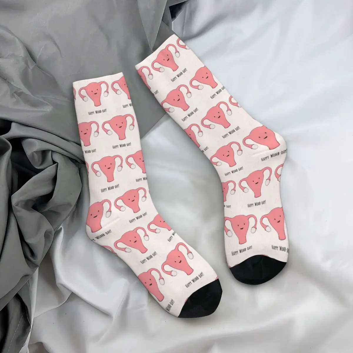 Uterus Serie-Happy Womb Day Socken Harajuku super weiche Strümpfe die ganze Saison lang Socken Zubehör für Männer Frau Geschenke