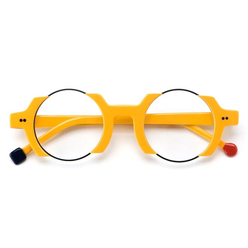 Handmade Acetate Glasses Frame Vintage Retro Eyeglasses Frame for Men Women Luxury Brand Eyewear Man Personalized Fashion Design