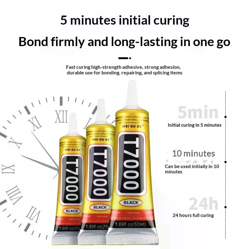 1/5Pcs Dust Bonding Speaker Edge Bonding Horn Cracking Degumming Paper Cone Professional Repair Glue Black Speaker Repair Glue