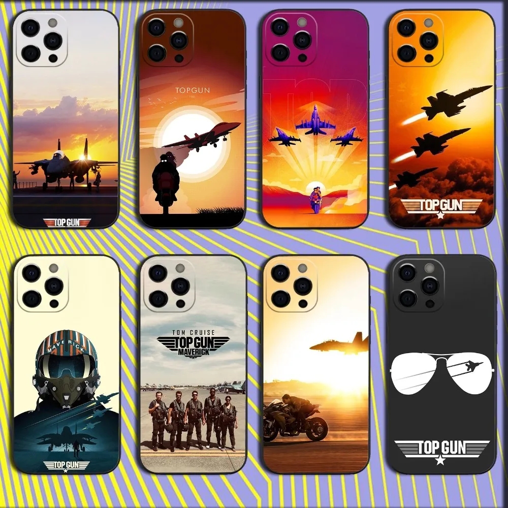 Movie Top G-Gun Maverick Phone Case For iPhone 16,15,14,13,12,11,Pro,X,XS,Max,XR,Plus,Mini Soft Black Cover