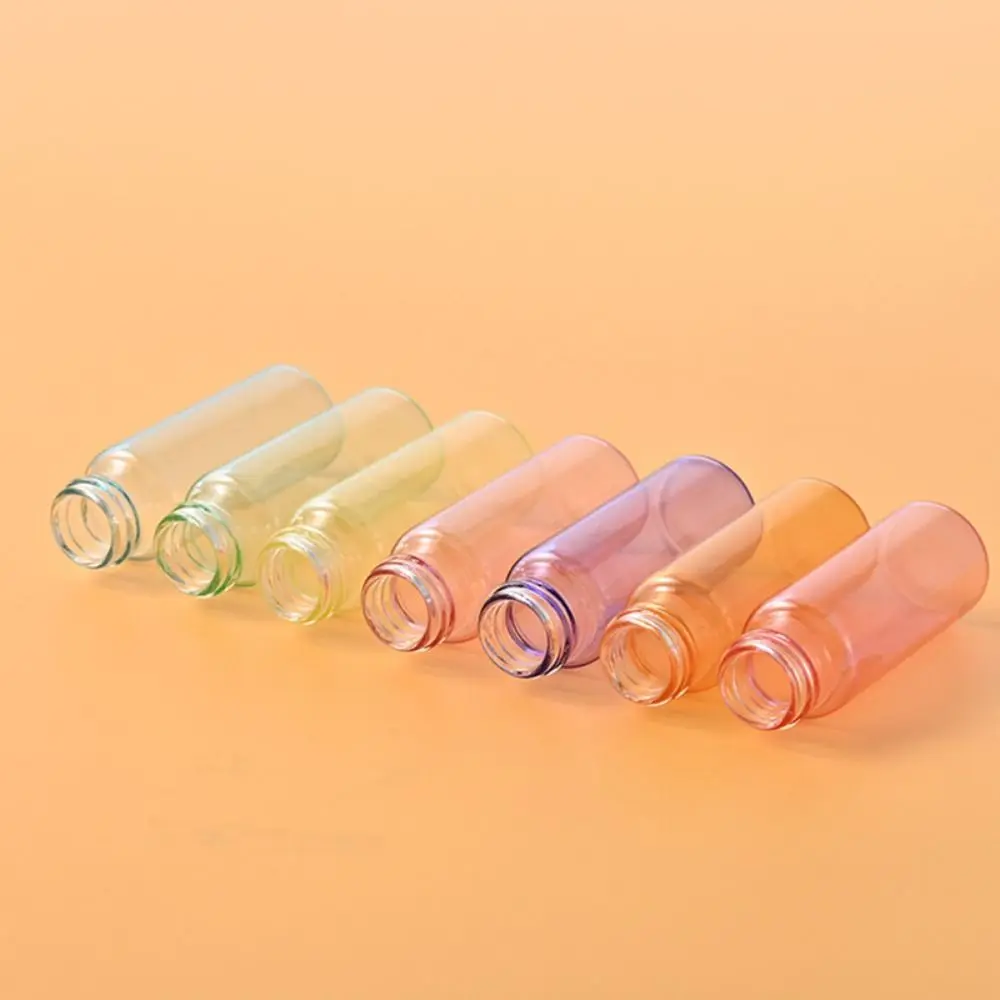 7 Pcs Refillable Mini Dropper Bottle Set Macaron Color Empty Perfume Container Screw Mouth Lid 5ml/10ml/15ml