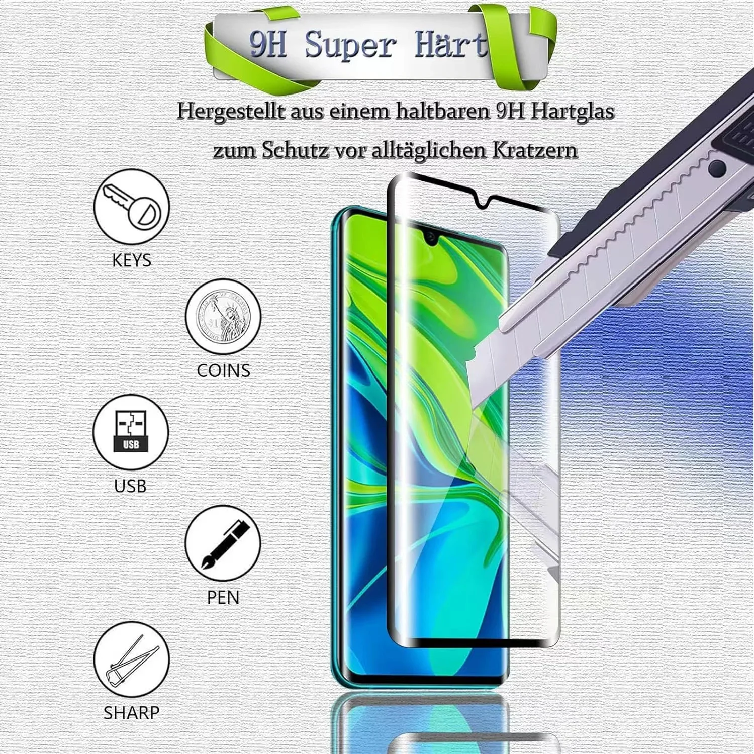 6IN1 For Xiaomi Mi 10 Glass Mi - Curved Edge Screen review and price