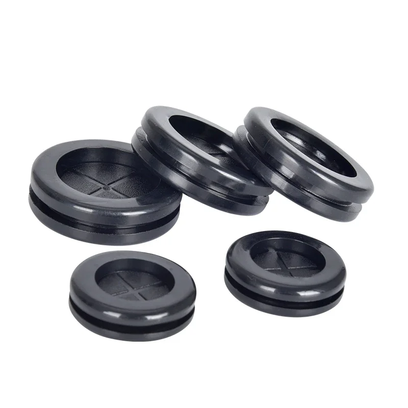 50pcs Grommets Double-sided Protective Coil, Dust-proof,  Buckle Type Over-coil Protective Sleeve, Seal Ring Coil Wire Rubber