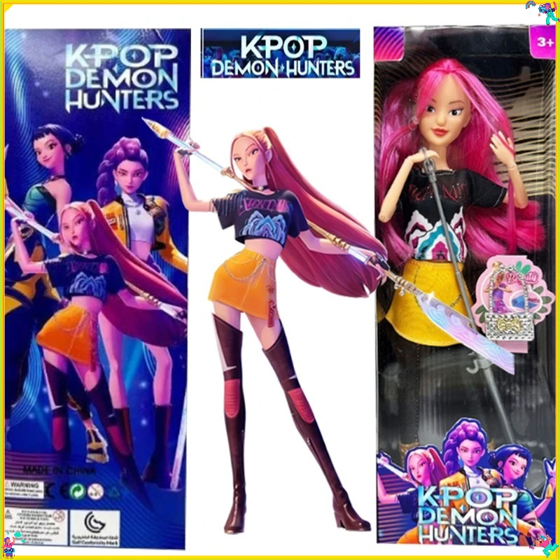 

2026 ГОРЯЧАЯ аниме KPop Охотники на демонов Кукла Виниловая игрушка Руми Мира Дои Персонаж виниловая маска фигурка Подарок на день рождения Фан-клуб Подарки