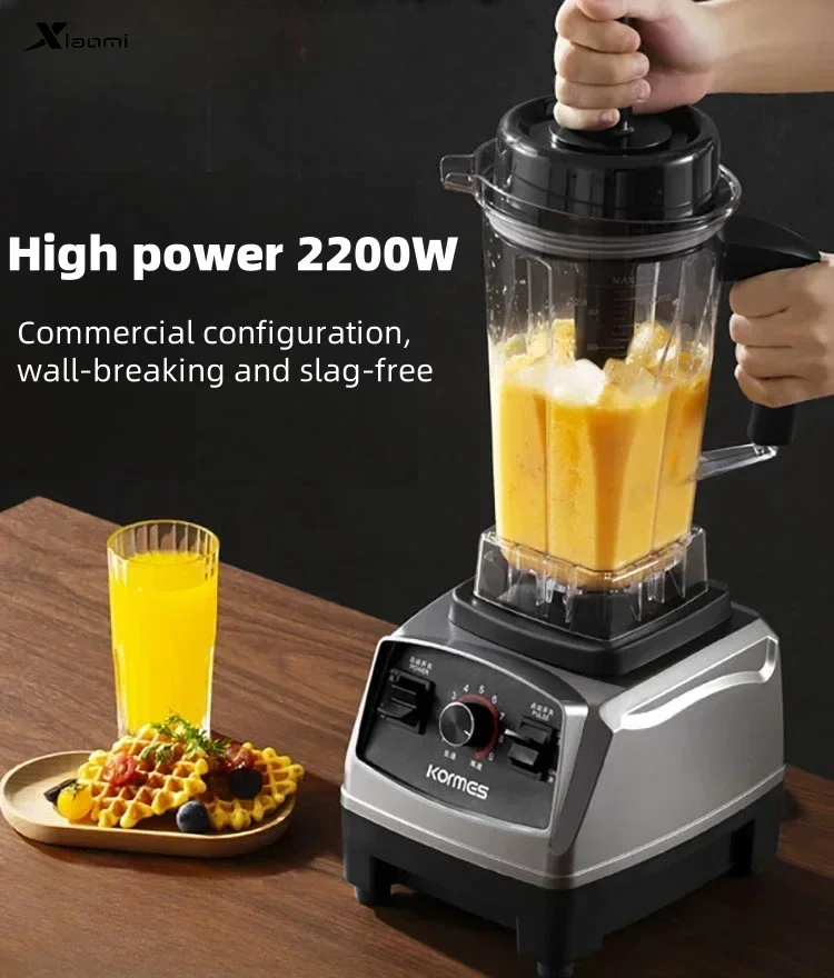 new 2200W heavy duty commercial high power blender. 220V. Fruit blender. Food processor. Smoothie blender. Juicer crusher.