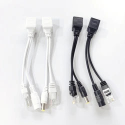 2/5/10Pairs POE Cable Passive Power Over Ethernet Adapter POE Splitter RJ45 Injector Power Supply Module 12-48v For IP Cameras