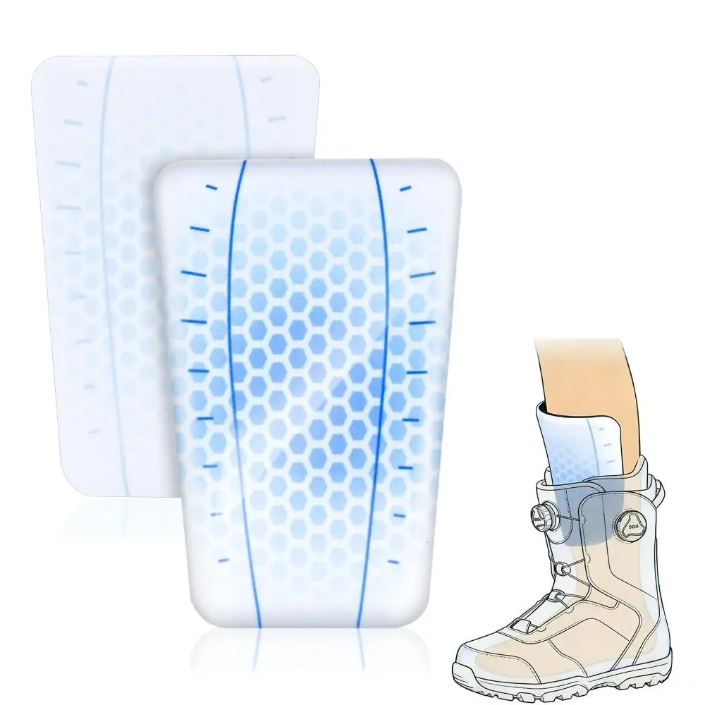 

Профессиональные гибкие защитные накладки для лыж, многоразовые, с амортизацией, гелевые, моющиеся, для защиты голени, снаряжение для катания на лыжах