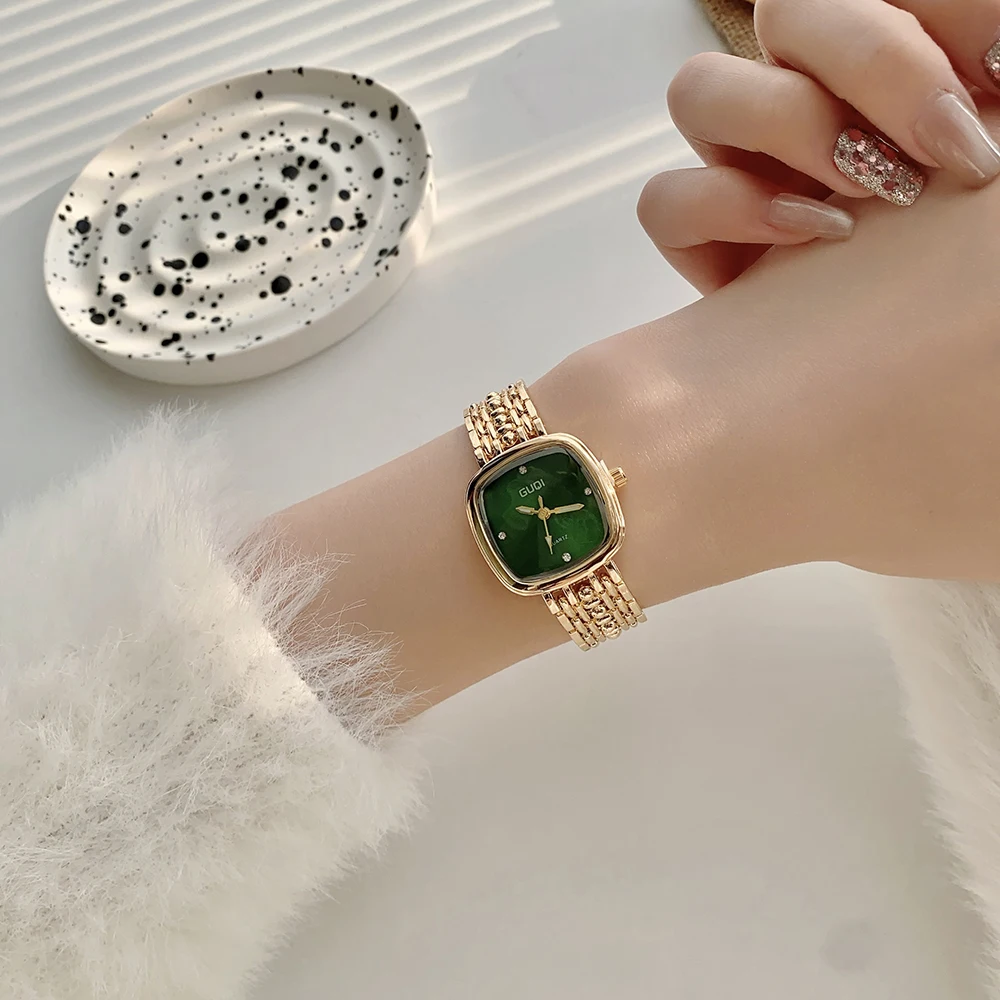 Women’s Gold Quartz Watch Updated Small Luxury Wristwatch with Stylish Casual Bracelet Small Gold Watches for Women view 5