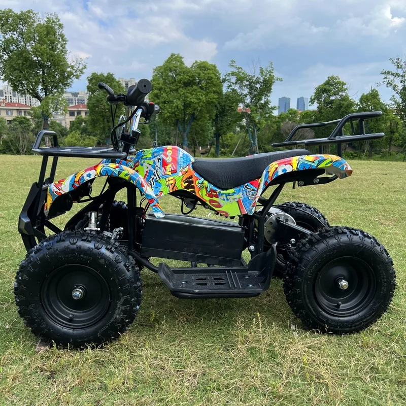 Mini Electric Quad Bike ATV for Kids with Automatic Transmission and Chain Drive - view 2