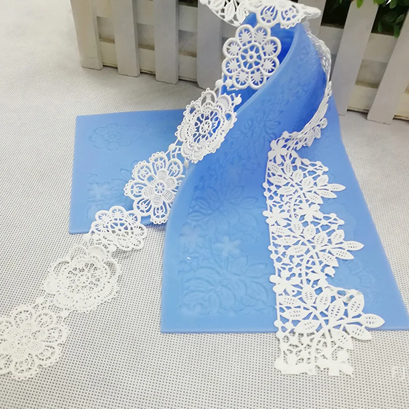 [YU] Silicone Mold Rose Damask Silicone Lace Mat Fondant Cake Mould Cake Decorating Tool Sugar Dress Chocolate Gumpastes Tools