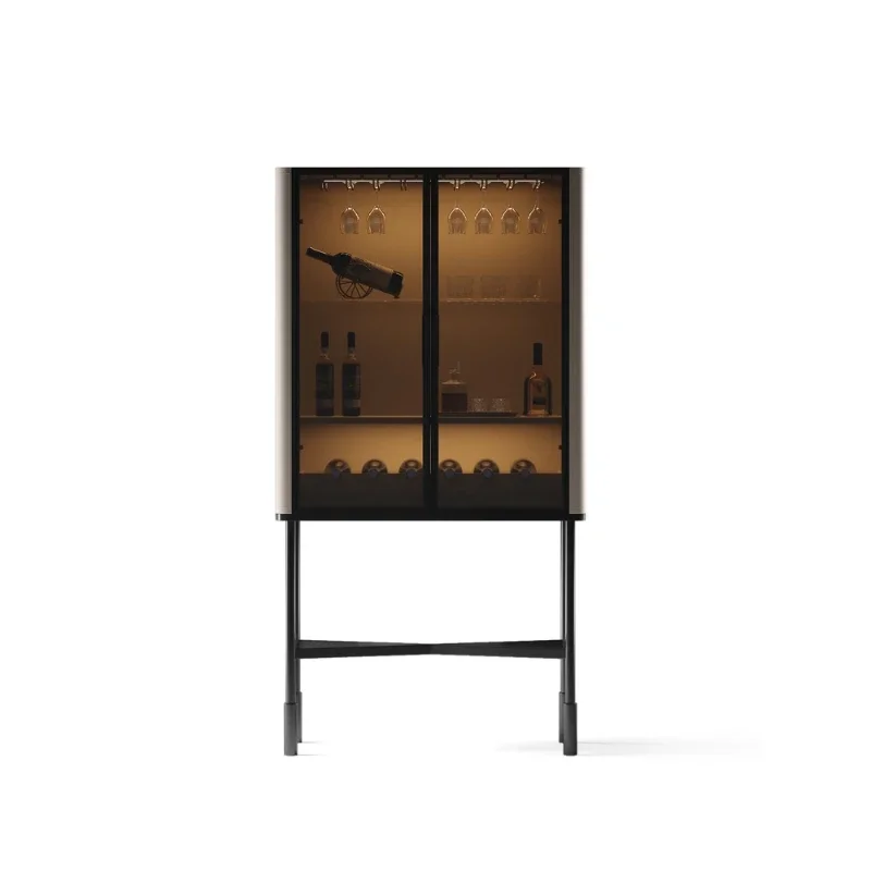Light luxury modern simple wine cabinet living room wall decoration ornament locker