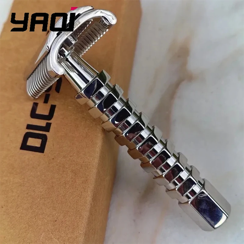 Oferta Relâmpago 2026: Aparelho de Barbear de Segurança YAQI Duomo em Aço Inoxidável para um Barbear Confortável
