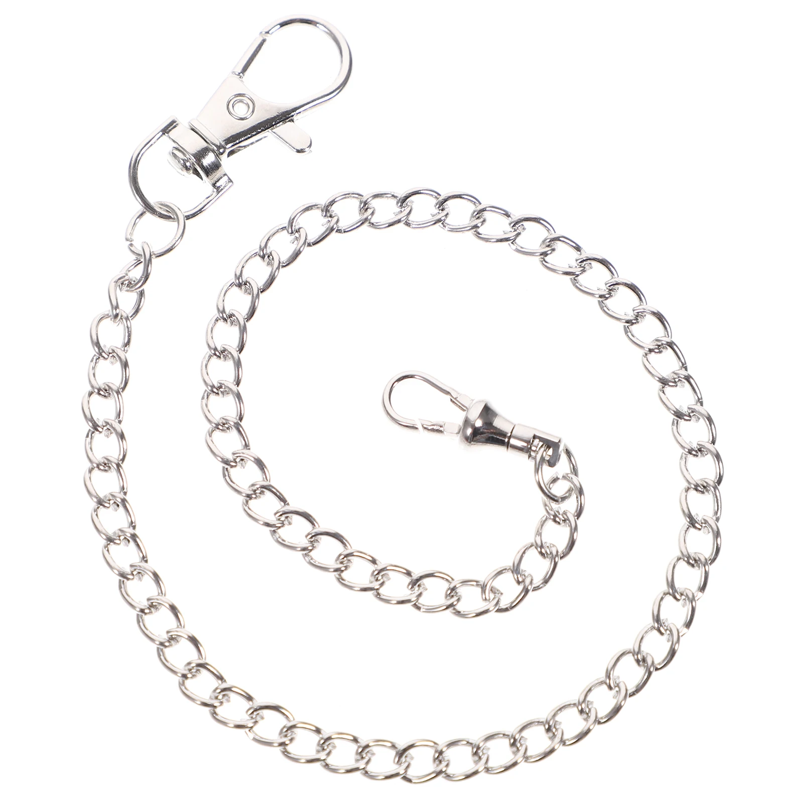 

Sturdy Metal Pocket Watch Decorative Jeans Wallet For Clothing Purse Spring Buckle Accessory Chain Decorations 110Cm Long